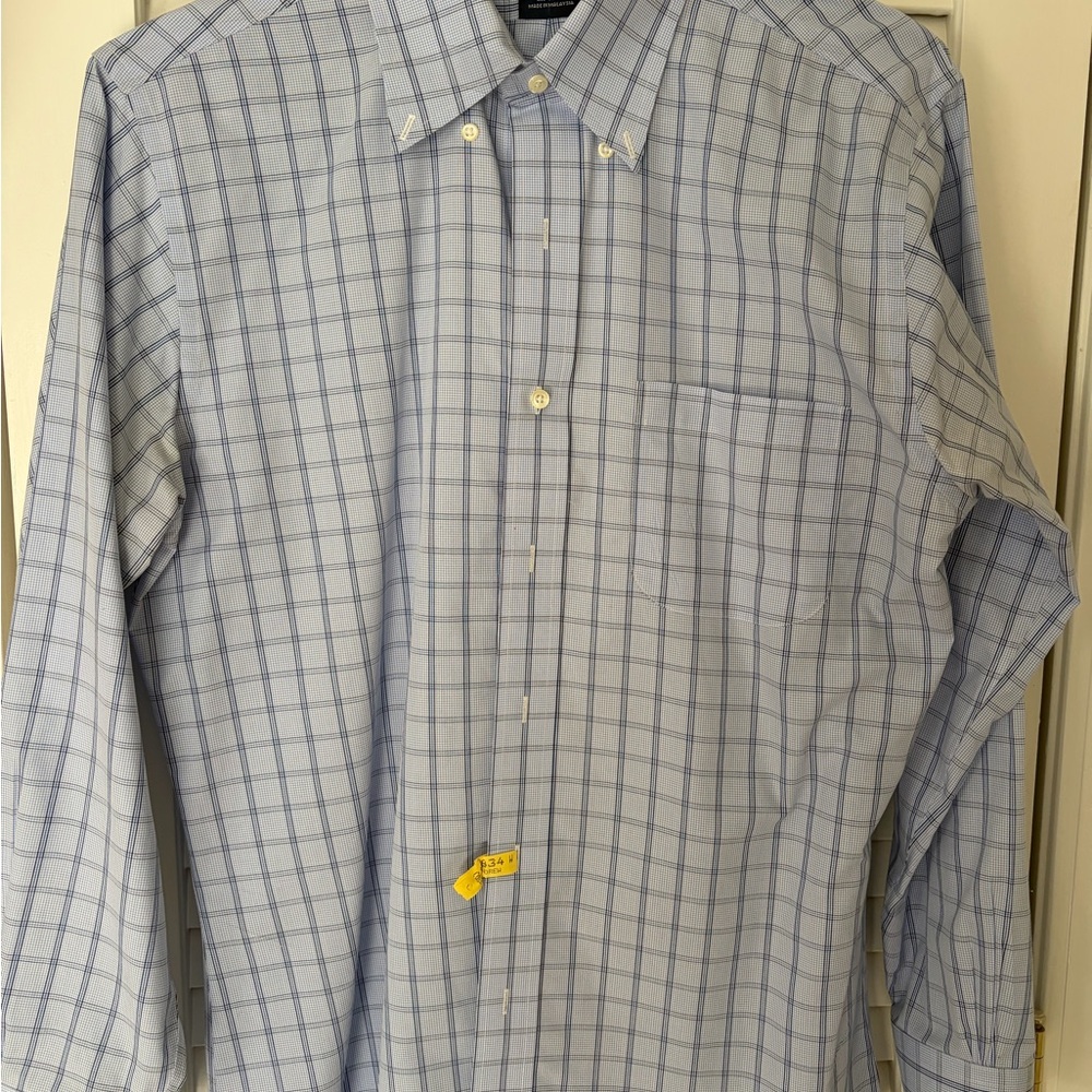 Men's Brooks Brothers Blue Checkered Shirt